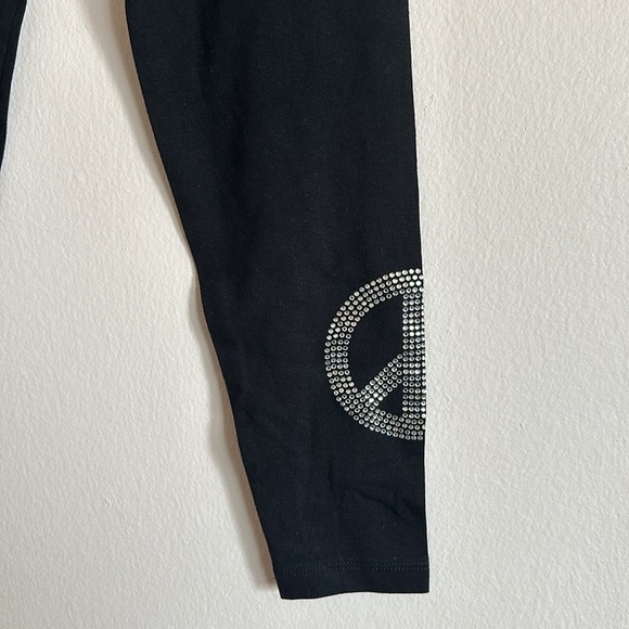 NWT GO Jeans Peace sign Leggings - Picture 2 of 4